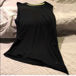 Asymmetric Black Nike Tank Top